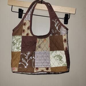Bueno‎ Handbag Purse Boho Brown Patchwork Cottagecore Bag